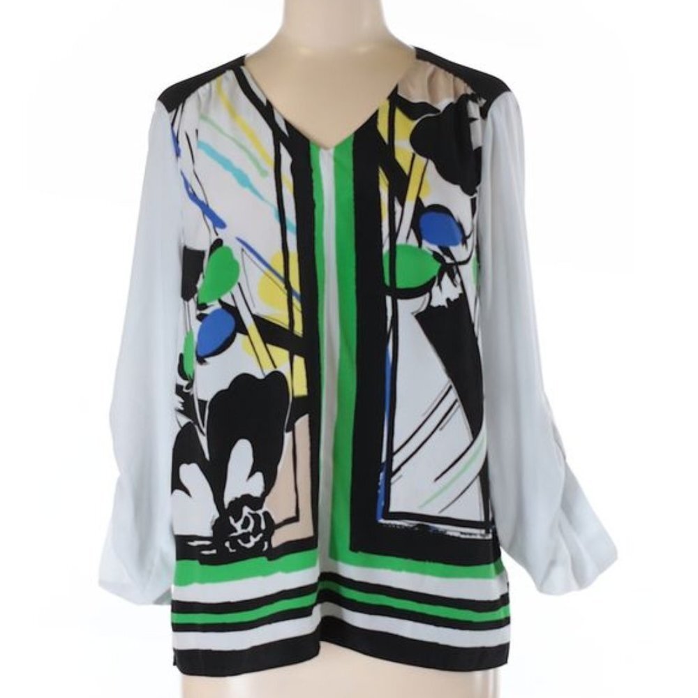 Dana Buchman Multi Color Blouse